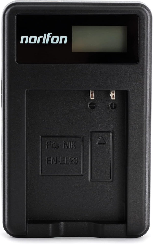 EN-EL23 LCD USB Charger for Nikon Coolpix P600, P610, P900 Camera and More