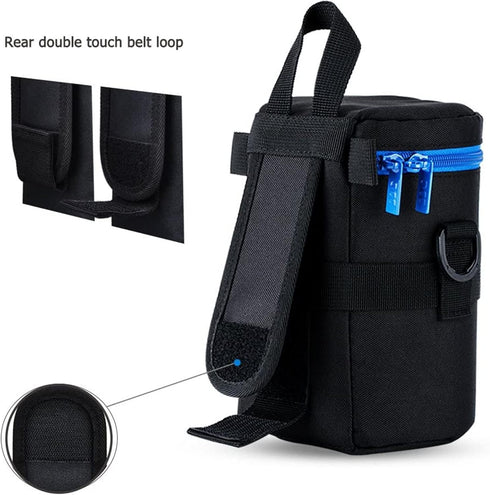 JJC Medium Camera Lens Pouch, Carrying Case for Canon EF 50mm F/1.2L, 24-70mm F2.8L II, 85mm F1.2L II, and More