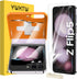 YWXTW 2023 Alignment Tool for Samsung Galaxy Z Flip 5: 2 Soft EPU, 2 Tempered Glass, 2 Metal Camera Lens Protectors.