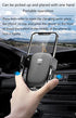 Car Mount Phone Holder: Clamp Type Navigation Mount for All Smartphones, Cell Phone Holder with Screw Hook