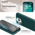 SURPHY iPhone 15 Pro Leather Case, Forest Green, with Screen Protector, MagSafe Compatible, Faux Leather, 6.1" 2023.