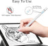 Stylus Pen for Touchscreen, Rechargeable Universal iPad Pen, Fine Point Digital Pen Compatible with Android, iOS,