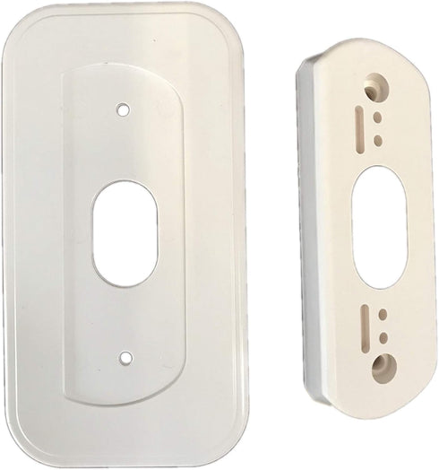 Ade Advanced Optics Wall Plate and 30 Degree Angled Mount Combo for Nest Hello - White