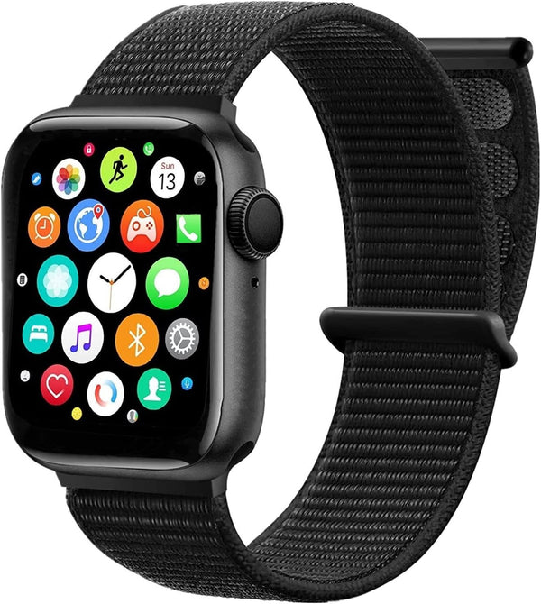 Smart Watch for Men Women Kids, Full Touch Screen Fitness Tracker with Call/SMS, Heart Rate Monitor, Black