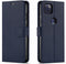 STARSHOP Blue PU Leather Wallet Phone Case Compatible with Motorola One 5G ACE, Shockproof Cover with Kickstand & Card
