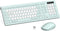 RECCAZR Silent Keyboard and Mouse Combo Wireless,ful-Sized Wireless Keyboard and Adjustable DPI Mouse,