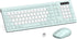 RECCAZR Silent Keyboard and Mouse Combo Wireless,ful-Sized Wireless Keyboard and Adjustable DPI Mouse,