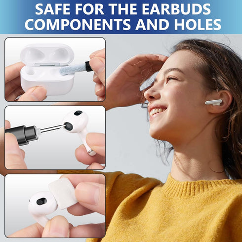 iPhone Cleaning Kit, iPhone Charging Port Cleaner, Cell Phone Repair Tool for AirPod Pro, iPad, Lightning Charger Cables