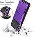 Vofolen Case for iPhone Xs Max, Wallet ID Slot, Credit Card Holder, Scratch Resistant Dual Layer Protective Cover