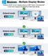 Dual Monitor Adapter, USB C to Dual HDMI Adapter for Laptop, HDMI Splitter Extended Display to Connect Two Monitors