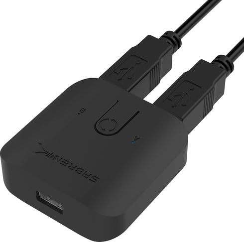 SABRENT USB 2.0 Sharing Switch for Multiple Computers and Peripherals, LED Device Indicators (USB-SW20)