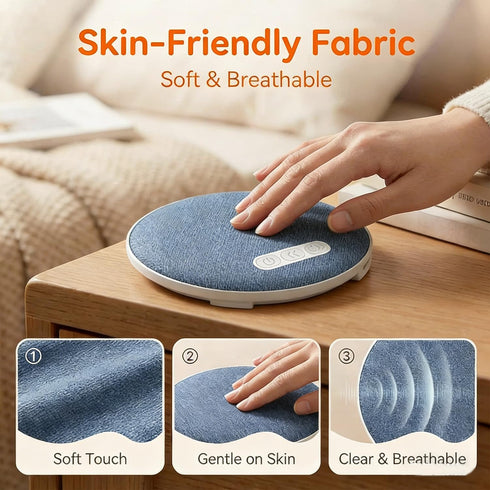 Uceento 2026 Pillow Speaker for Sleeping, Mini Bluetooth Pillow Speakers, Ultra-Thin Under Pillow Speaker with White