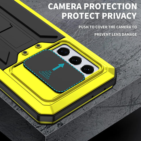 MIYI Samsung Galaxy S21 Ultra Case, Heavy Duty Aluminum Metal Gorilla Glass Waterproof Shockproof Protector Cover