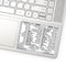 SYNERLOGIC Microsoft Word/Excel Reference Guide Keyboard Shortcut Sticker, Laminated Vinyl (White/Large)