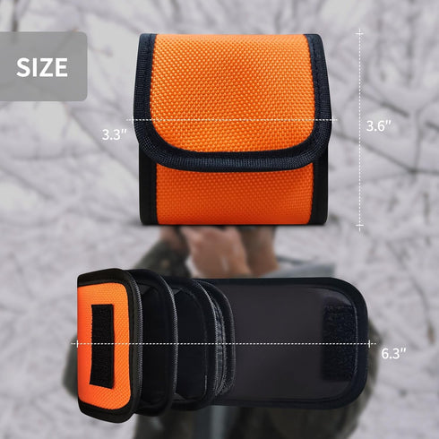 Professional Photography Filter Bag, Waterproof and Dustproof Camera Lens Filter Bag for 25mm-58mm Filters, Pack of 2