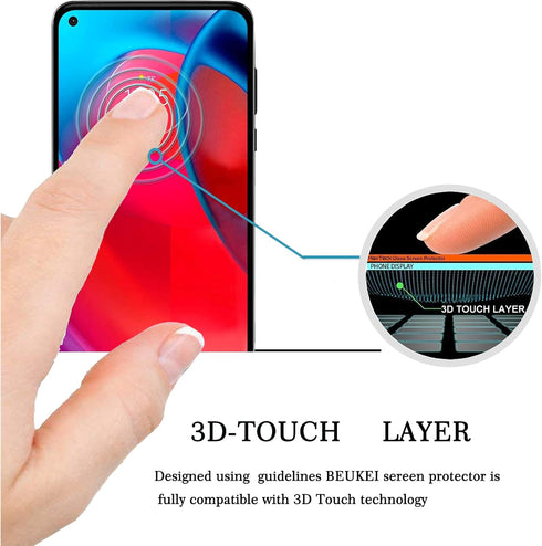 (4 Pack) Screen Protector for Motorola Moto G Stylus 5G/2021, Tempered Glass, Touch Sensitive, Case Friendly, 9H