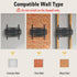 Mounting Dream TV Wall Mount for 32-65 Inch TV, Full Motion with Swivel and Tilt, Articulating Dual Arms, Max VESA
