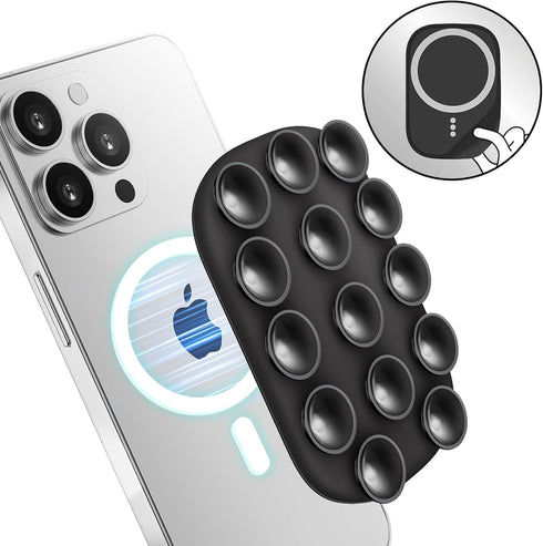 Magnetic Suction Phone Holder for MagSafe, Anti-Slip Hands-Free Holder, Compatible with iPhone MagSafe Phone Case,