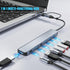 PANPEO Aluminum 7 in 1 USB C & USB Hub with USB 3.0, USB 2.0 Ports for PC/Laptops/MacBook Pro/Air