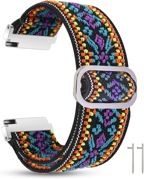 EIGIIS Compatible Military Smartwatch Band, Adjustable Stretch Nylon Replacement Strap for VALYV K22, EIGIIS K22, GUCABE