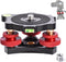 yqlbgprj Tripod Leveling Base,Camera Head Leveler,3/8Thread,+/-5Precise Angle Adjustment,Aircraft-Grade Aluminum Alloy 3axis Tri Wheel