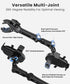 Karmus Rearview Mirror Phone Holder for Car, Rear View Mirror Phone Holder, Rotatable and Retractable Car Phone Holder