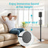 Speaker Stand with Cable Management, Compatible with SONOS Era 300 and Era 100, Height Adjustable up to 42.6'', Black,