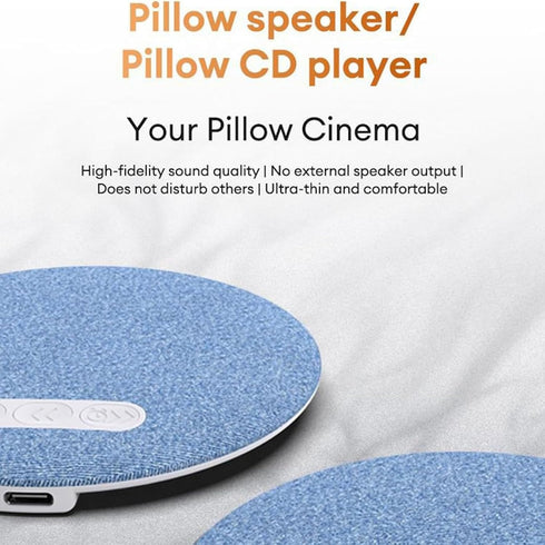 Generic Under Pillow Speaker, Bluetooth Pillow Speaker, Ultra-Thin Sleep Sound Speaker with White Noise Timer, Wireless