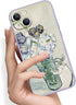 Phone Case for iPhone 13, Glass with Carnations by Van Gogh Vintage Flower for iPhone 13 Case, Thin Soft TPU Phone Cover for iPhone 13(6.1inch)