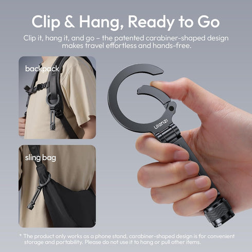 ULANZI MA07 1/4" 17/16/15/14/13/12 Magnetic Phone Tripod Mount for Magsafe, Aluminum Camera Phone Mount with Screw