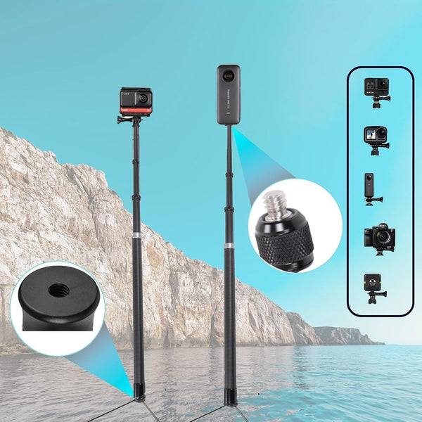 tsfeiiii 9.8ft (110in/280cm) X4, X3, X2, 3S, 3, 2 360 Long Invisible Selfie Stick - Carbon Fiber Monopod for ONE ONE R