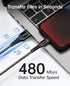 6ft Nylon Braided iPhone Charger Cord 3 Pack - Fast USB Cable for iPhone 14/13/12/11/X/XS/XR/8/7/6/5S/SE, iPad
