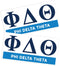 Desert Cactus Phi Delta Theta Sticker 2-Pack Decal, Greek for Window Laptop Computer Car