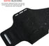 RevereSport Waterproof Running Armband for iPhone 12 Mini with Extra Pockets for Keys, Cash, and Cards, Black