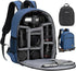 TARION Professional Camera Backpack Case with Laptop Compartment, Waterproof Rain Cover for DSLR SLR Cameras (Blue)