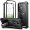 Dexnor Heavy Duty Case for Samsung Galaxy S22 Plus, Black, with Built-in Screen Protector & Kickstand, Shockproof