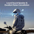 Motorcycle Bluetooth Headset Speaker, Skiing Earphone, Waterproof Bluetooth Helmet Headset with Noise Cancellation,