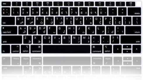 Arabic Language Silicone Keyboard Cover for MacBook Air 13 with Retina Display and Touch ID 2020 2019 2018 Model A1932