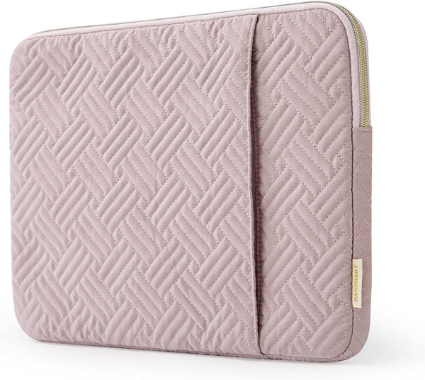 BAGSMART Laptop Sleeve Bag, Pink, Compatible with MacBook Air/Pro 13-13.3 inch & MacBook Pro 14 Inch, Protective Case