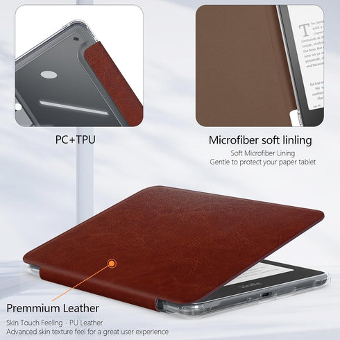 E NET-CASE 2024 (2025) 7 inch Case for All-New Released & Kindle Colorsoft Ebook Electronic Reader,Clear Back Shell