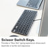 Macally Wired Keyboard for Mac with USB Hub (2X USB-C / 1x USB-A), Small Apple Keyboard for MacBook Pro/Air, iMac