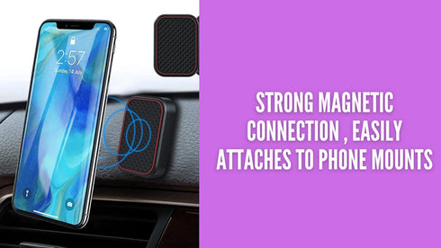 Phone Holder Car 8 Pack, Metal Plate with 3M Adhesive Sticker for Universal Magnetic Phone Mount