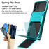 Vofolen for Galaxy S21 Ultra Wallet Case, Credit Card Holder, 4-Card Flip Cover, Dual Layer Protective Hybrid Hard