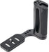 FOTGA 1/4"-20 Universal Side Handle Hand Grip Holder Video Stabilizer with Arca Swiss Base Plate