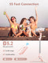 Pnitri 45'' 15 Max/15/14 Pro/14/13, S22/ S23 Selfie Stick with Light, Selfie Stick Tripod with Wireless Remote