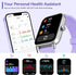 Smart Watch with Alexa Built-in, 2024 Newest Fitness Tracker, Heart Rate/SpO2/Sleep Monitor, IP68 Waterproof