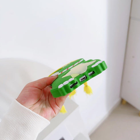 3D Cute Dinosaur Soft Case for iPhone 12 Pro Max, Creative Character Soft Silicone Case for Kids Teens (Braid Dinosaur)