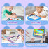 Kid-Friendly Stylus Pens for Touch Screens with Tethers, Mixoo Anti-Rolling Tablet Stylus 2 Pack for Kids, Compatible
