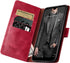 SUANPOT Leather Wallet Case for Samsung Galaxy A42 5G, RFID Blocking, Flip Folio Book Phone Case, Red