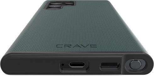 Crave Dual Guard Case for Samsung Galaxy S22 Ultra, Forest Green, Shockproof Protection, Dual Layer TPU/PC
